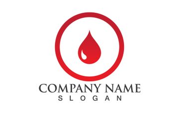 Blood drop donor vector icon preview picture
