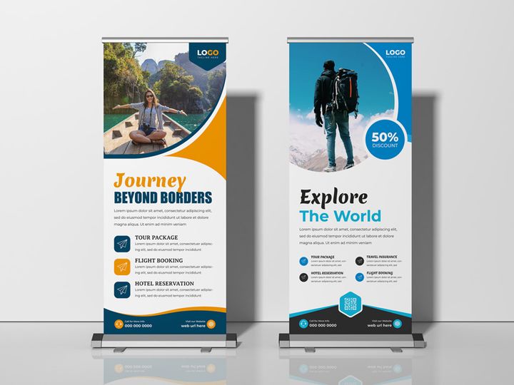 Tour and Travel Agency Roll Up Banner Ver-2