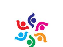 Community logo business template and icon people vector
