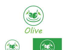 Olive fruit logo design.