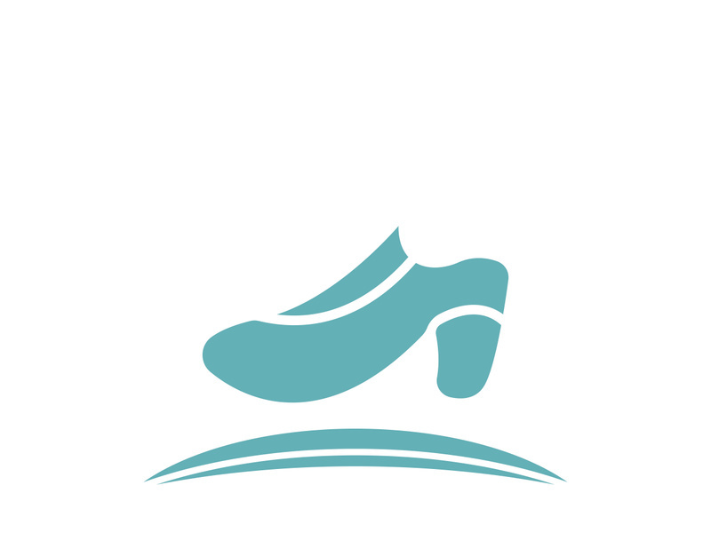 Icon shoe logo concept vector sneaker template shoes shop design