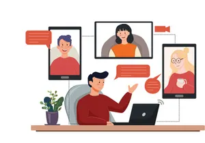 M87_Work from home Illustrations