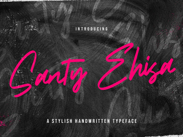 Santy Ehisa - Stylish Script Font preview picture