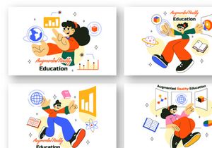 10 Augmented Reality Education Illustration