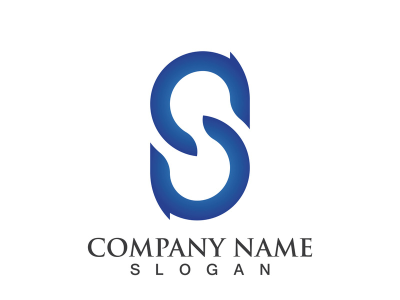 Business corporate S letter logo design vector