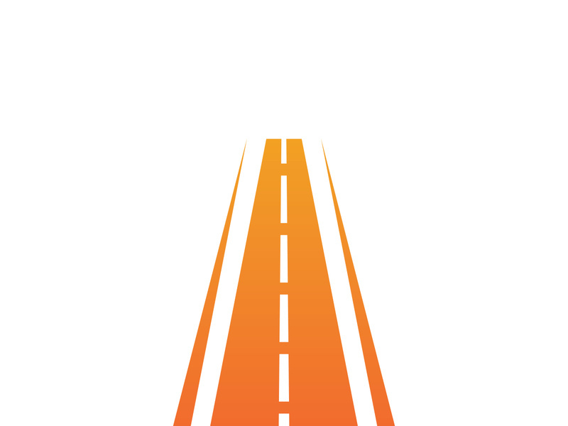 road logo and symbol template vector