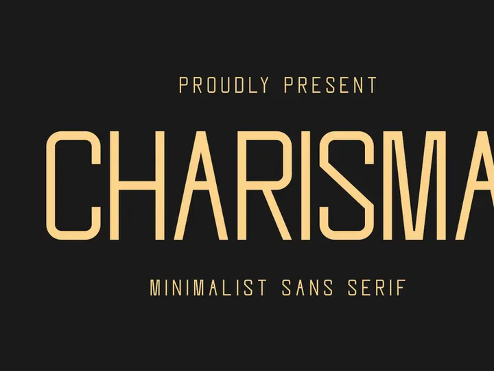 Charisma - Minimalist Sans Serif