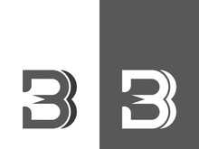 B letter logo template vector illustration