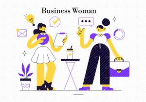 10 Business Woman Illustration