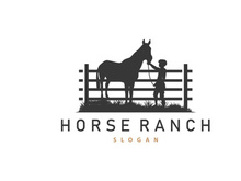 Horse Logo, West Country Farm Ranch Cowboy Logo Design