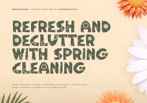 Pure Blossom - Decorative Display Font