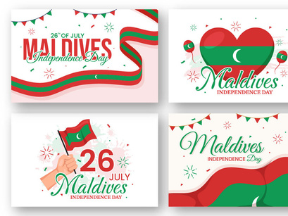 13 Happy Maldives Independence Day Illustration