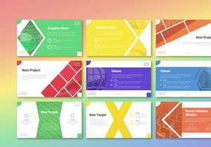 Pastel Rainbow - Multipurpose Keynote Template