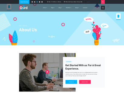 Gord - Multipurpose Creative Agency PSD Template |