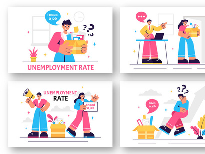 23 Unemployment Rate Illustration