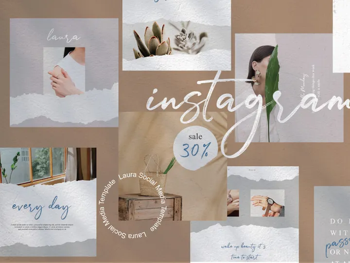 Free Laura Social Media Template