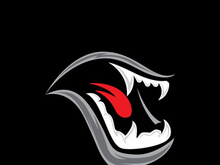 Mouth angry logo and symbol vector template icon