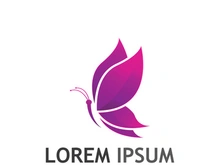 Beautiful and colorful butterfly creative logo design.