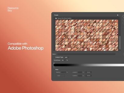 200 Free Bronze Photoshop Gradients