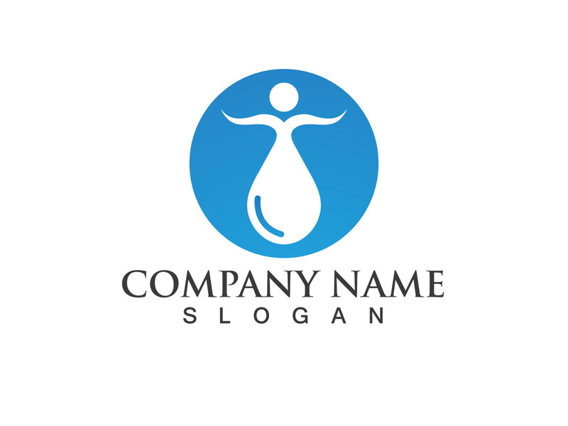 Water drop Logo Template vector