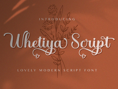 Whetiya - Love Script Font