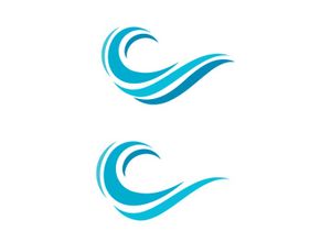 Water wave vector icon illustration design