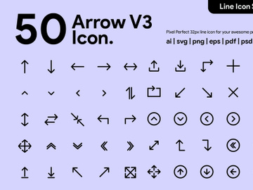50 Arrow Line v3 Icon preview picture