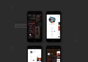 Monet: Free PSD Mobile UI kit