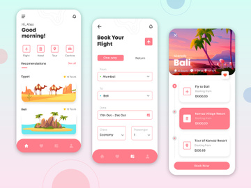Travel Booking App Design preview picture