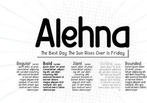 Alehna Displya Playful Font