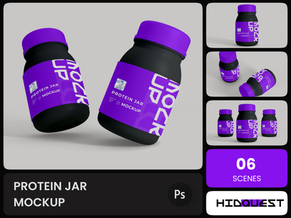 Protein Jar Mockup