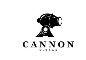 Cannon Logo, Elegant Simple Design Retro Vintage Style