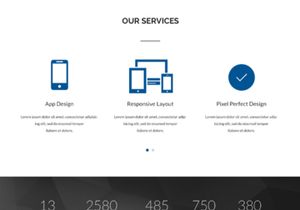 Elegant One Page Website Template[PSD]