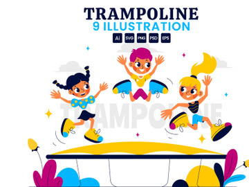 9 Trampoline Sport Illustration preview picture