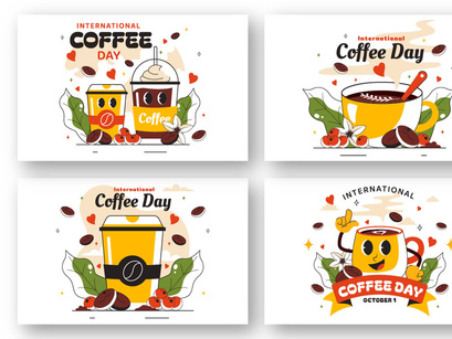 11 International Coffee Day Illustration
