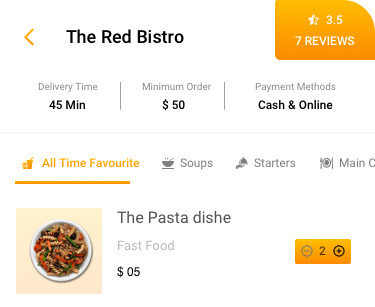 Free Food App UI Design KIT