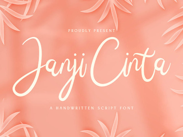 Janji Cinta - Handwritten Font preview picture