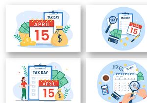14 Tax Day Illustration