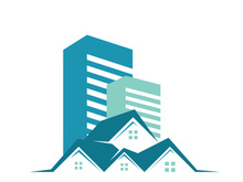 simple real estate logo design,building,skyscraper,property business,apartment,architecture vector