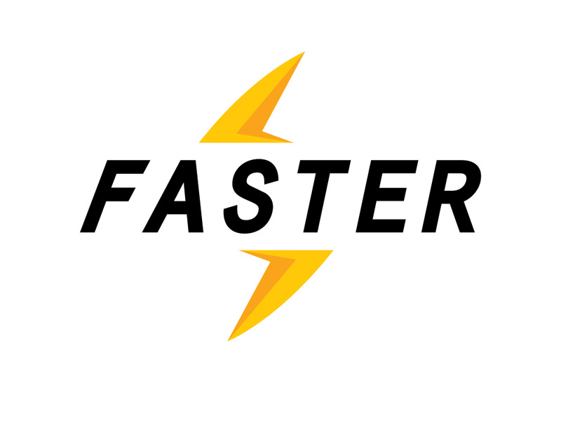 Faster Logo Template vector design