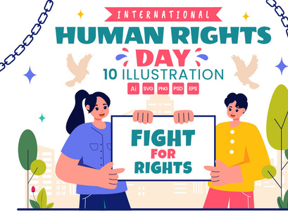 10 International Human Rights Day Illustration