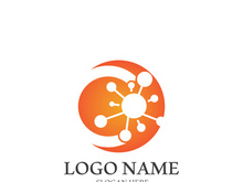 Molecule symbol logo template vector illustration design