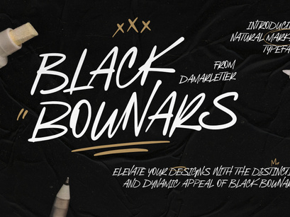 Black Bounars Natural Marker