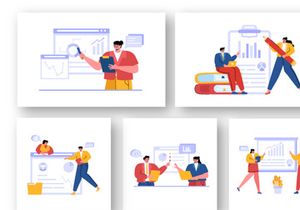 20 Business Audit Documents Illustration