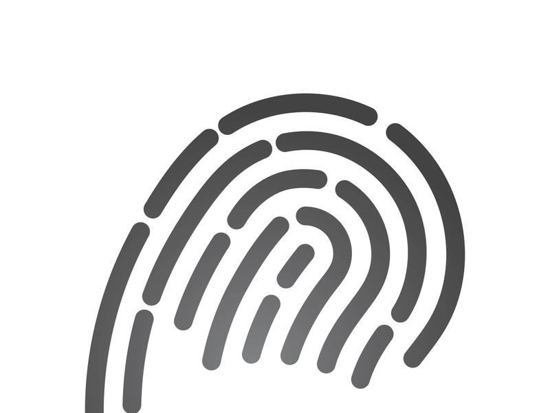 Fingerprint logo vector illustration icon template design