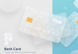 Glassmorphism Bank Card - Figma Template