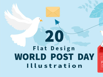 20 World Post Day Vector Illustration preview picture