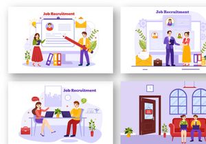 12 Job Recruitment Illustration
