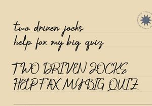 Crustaceans Signature Bold Script