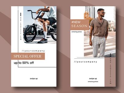 Elegant Brown - Instagram Stories Template